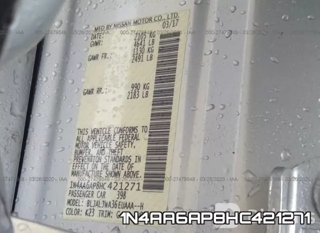 1N4AA6AP8HC421271 фото 9