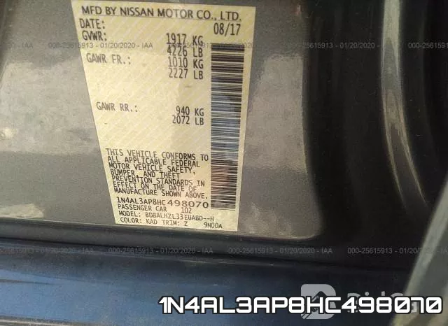 1N4AL3AP8HC498070 фото 5