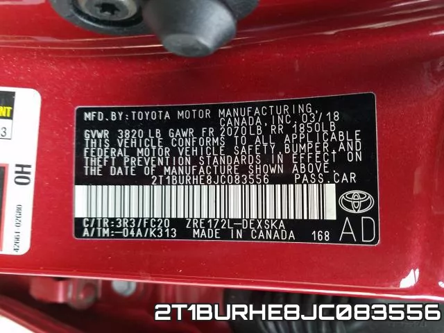 2T1BURHE8JC083556 фото 2