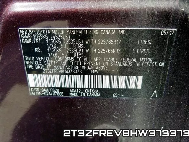 2T3ZFREV8HW373373 фото 2