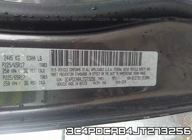 3C4PDCAB4JT273256 фото 7