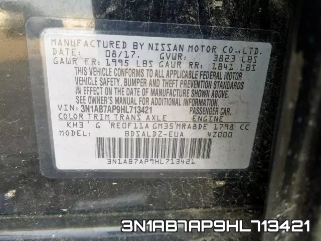 3N1AB7AP9HL713421 фото 2