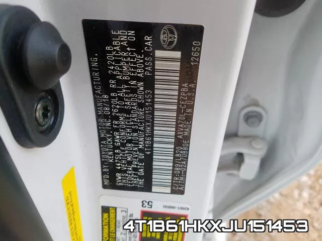 4T1B61HKXJU151453 фото 2