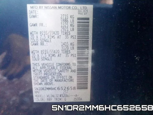 5N1DR2MM6HC652658 фото 2