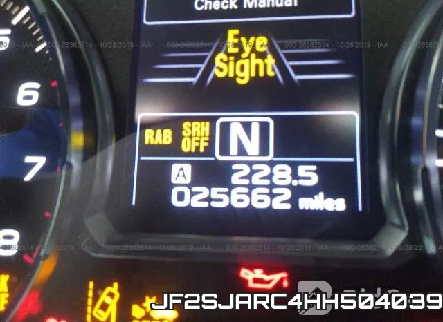 JF2SJARC4HH504039 фото 6