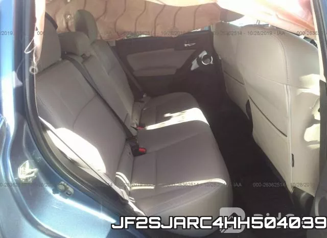 JF2SJARC4HH504039 фото 7