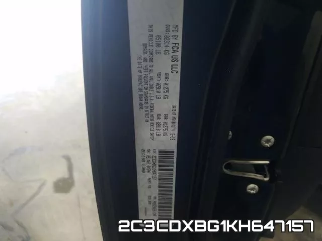 2C3CDXBG1KH647157 фото 2