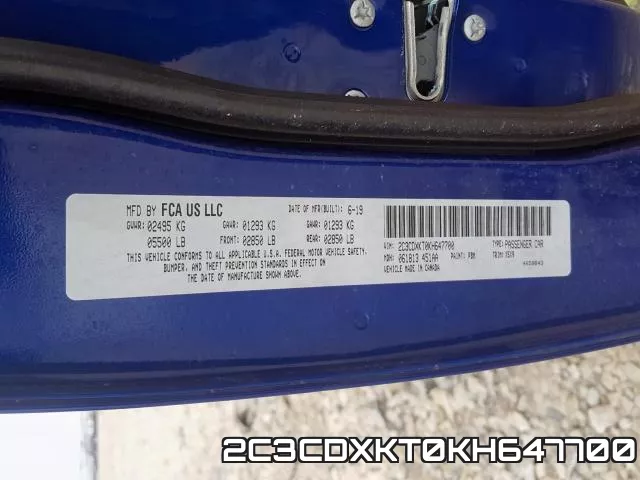 2C3CDXKT0KH647700 фото 2