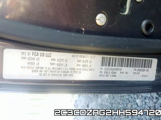 2C3CDZAG2HH594720 фото 2