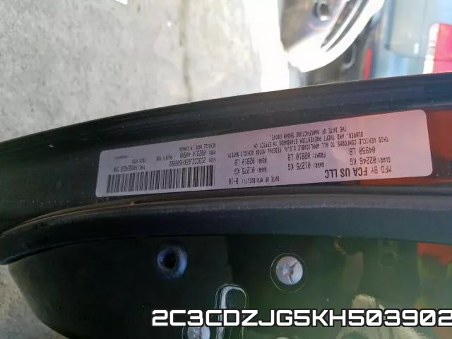 2C3CDZJG5KH503902 фото 2
