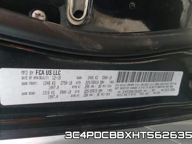 3C4PDCBBXHT562635 фото 2