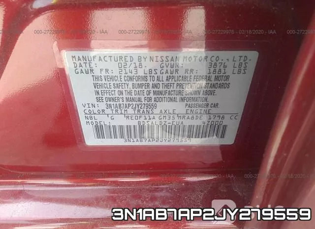 3N1AB7AP2JY279559 фото 7
