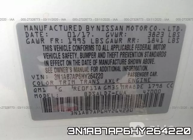 3N1AB7AP6HY264220 фото 5
