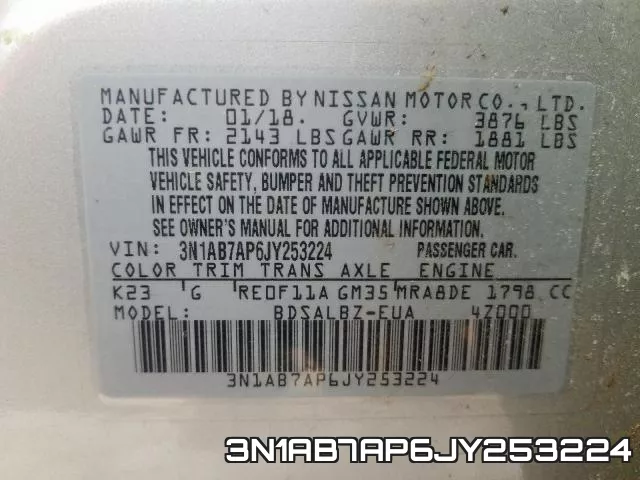 3N1AB7AP6JY253224 фото 2
