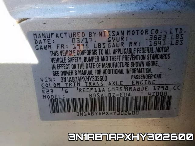 3N1AB7APXHY302600 фото 2