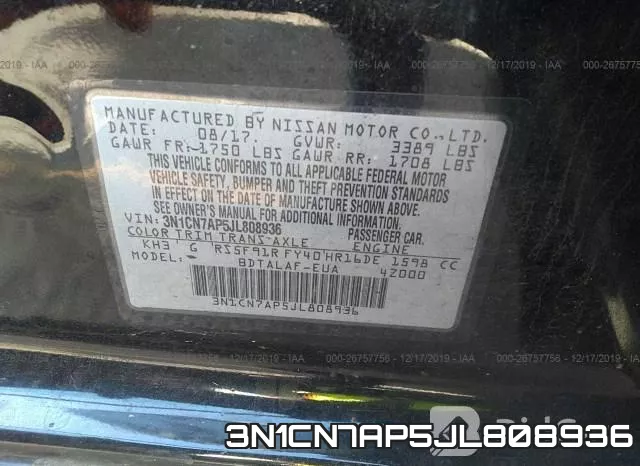 3N1CN7AP5JL808936 фото 9