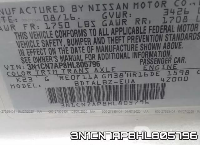 3N1CN7AP8HL805796 фото 9