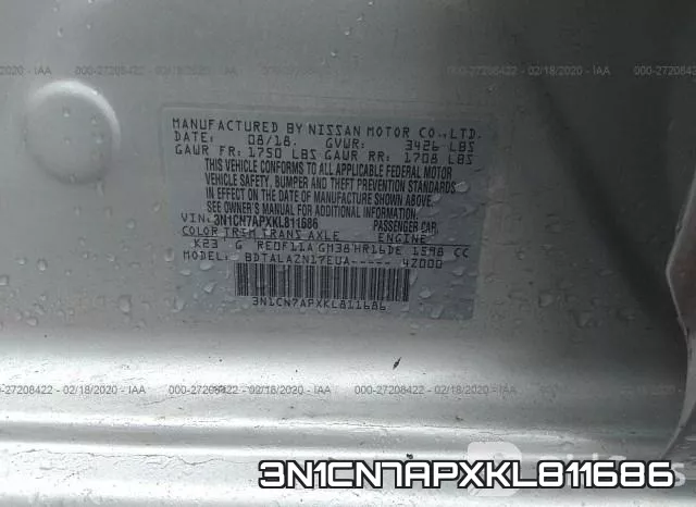 3N1CN7APXKL811686 фото 8