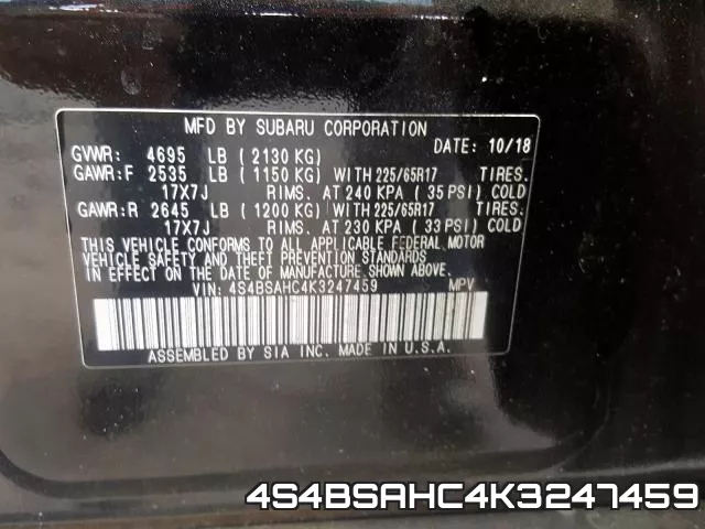 4S4BSAHC4K3247459 фото 2