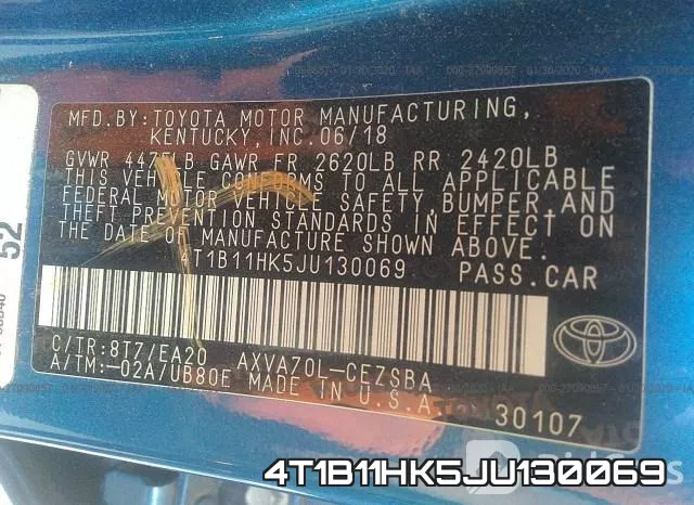 4T1B11HK5JU130069 фото 8