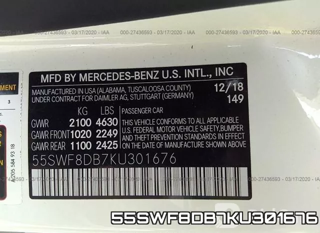 55SWF8DB7KU301676 фото 10