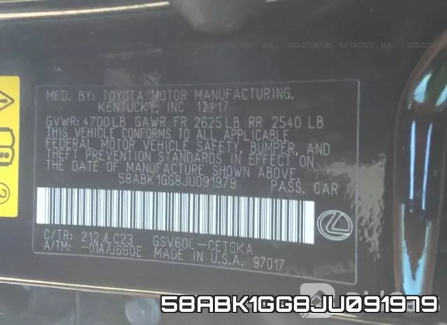 58ABK1GG8JU091979 фото 8