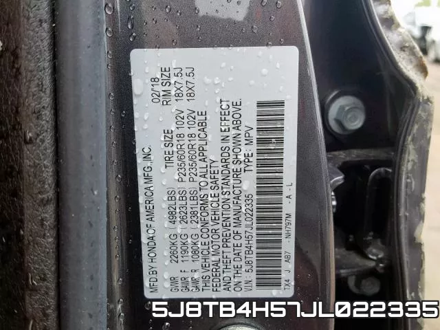 5J8TB4H57JL022335 фото 2