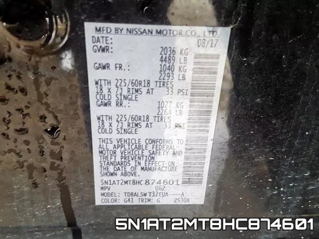 5N1AT2MT8HC874601 фото 2