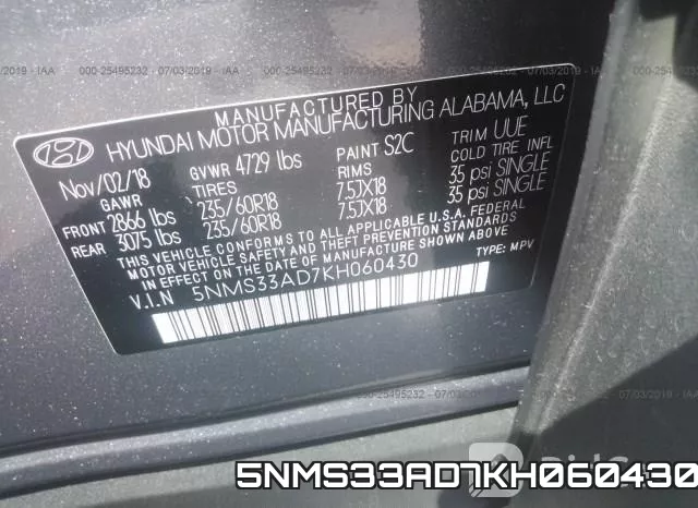 5NMS33AD7KH060430 фото 8