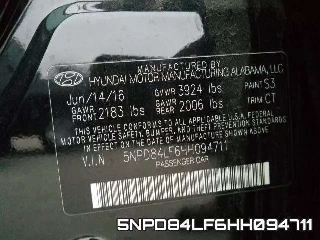 5NPD84LF6HH094711 фото 2