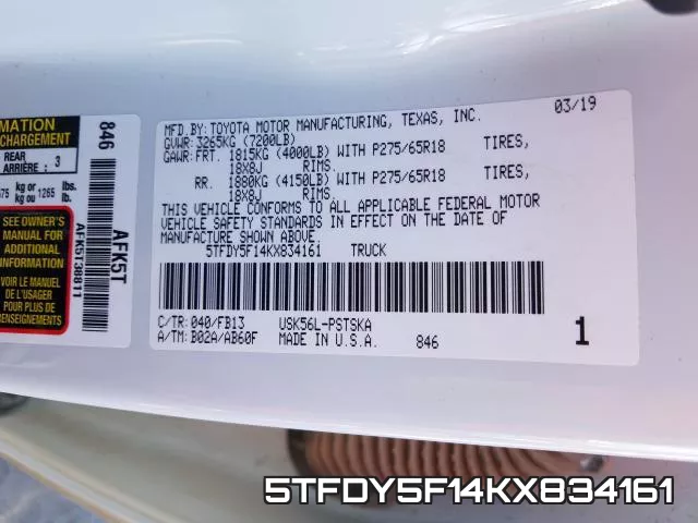 5TFDY5F14KX834161 фото 2