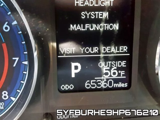 5YFBURHE9HP676210 фото 7