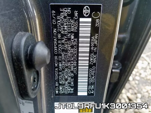 JTDL9RFU1K3001354 фото 2