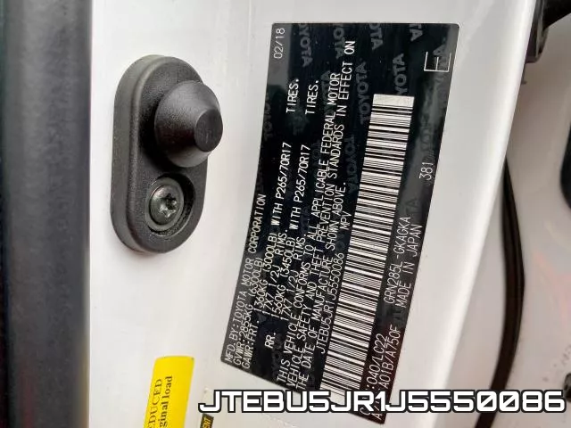 JTEBU5JR1J5550086 фото 2