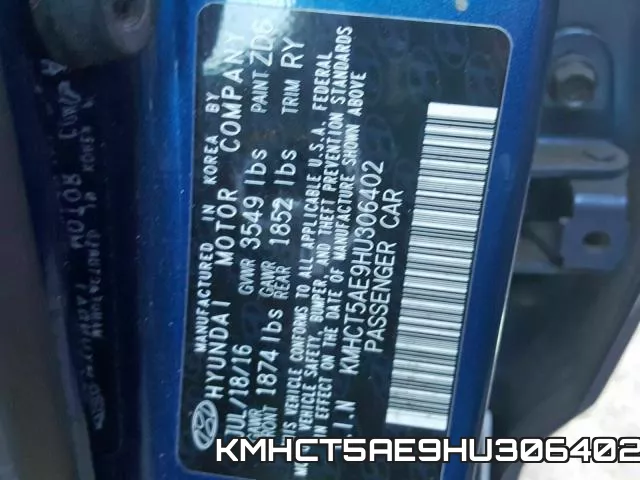 KMHCT5AE9HU306402 фото 2