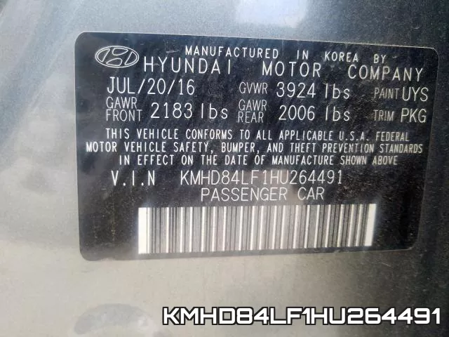 KMHD84LF1HU264491 фото 2