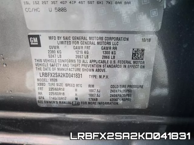 LRBFX2SA2KD041831 фото 2