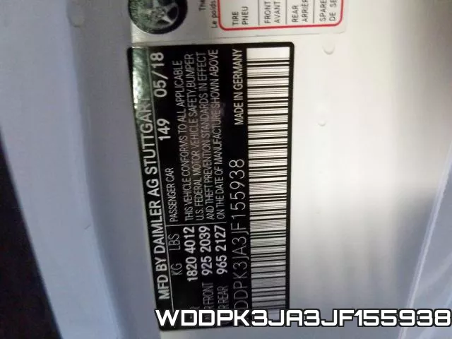 WDDPK3JA3JF155938 фото 2