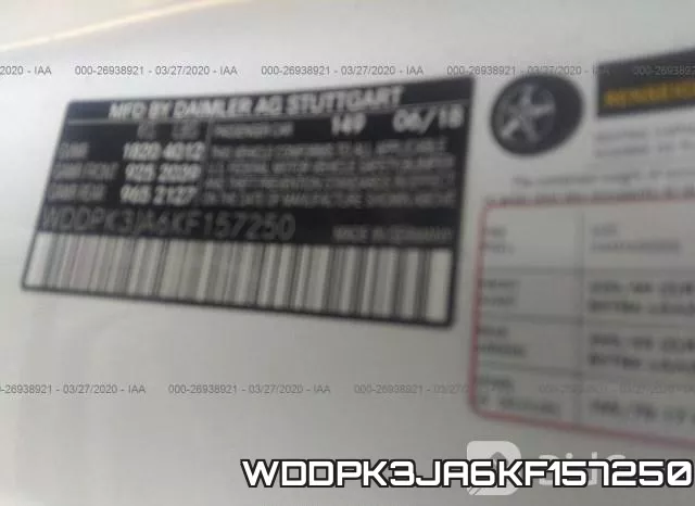 WDDPK3JA6KF157250 фото 7
