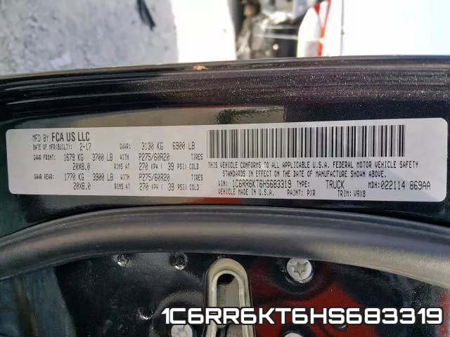 1C6RR6KT6HS683319 фото 2