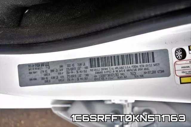 1C6SRFFT0KN571763 фото 2