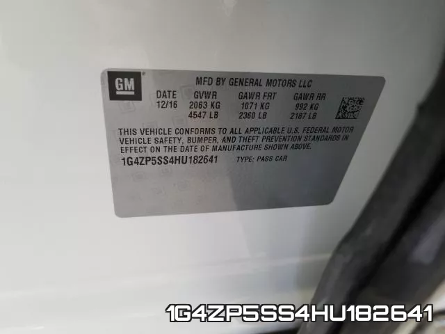 1G4ZP5SS4HU182641 фото 2