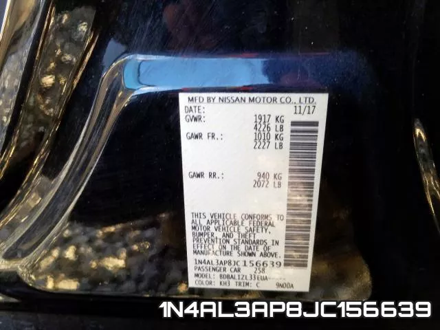 1N4AL3AP8JC156639 фото 2