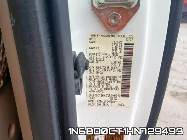 1N6BD0CT1HN729493 фото 2