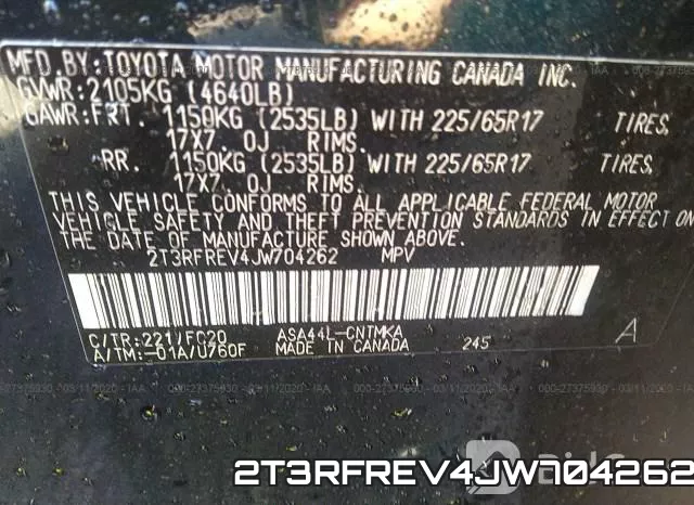 2T3RFREV4JW704262 фото 6