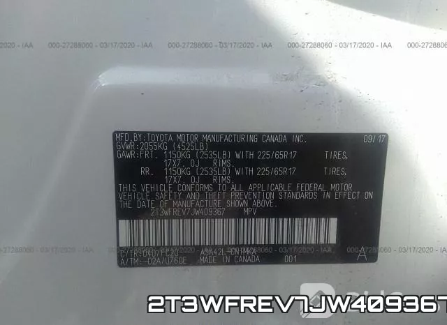 2T3WFREV7JW409367 фото 9