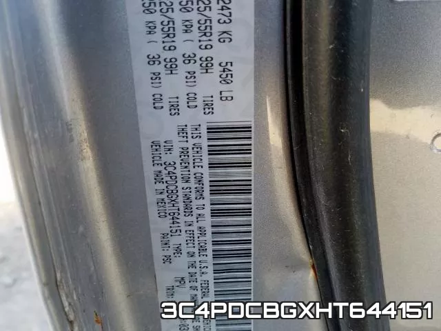 3C4PDCBGXHT644151 фото 2