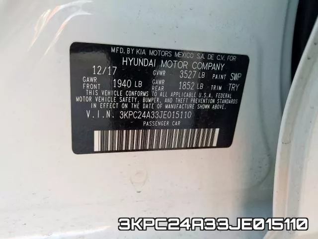 3KPC24A33JE015110 фото 2