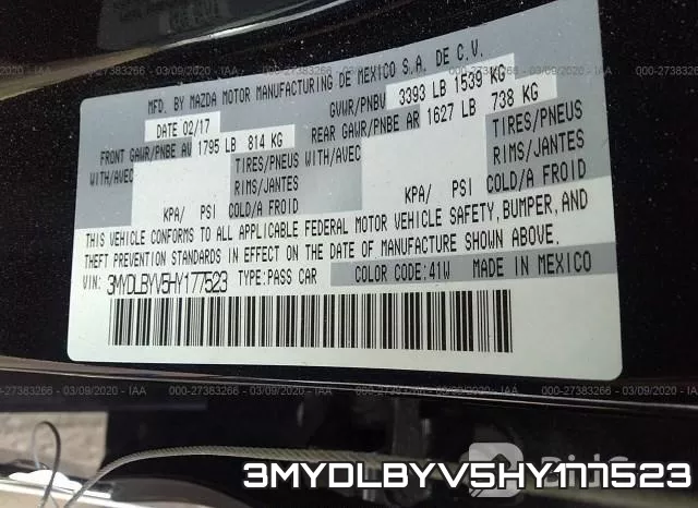 3MYDLBYV5HY177523 фото 6