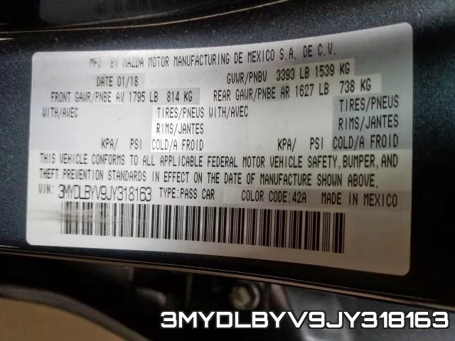 3MYDLBYV9JY318163 фото 2